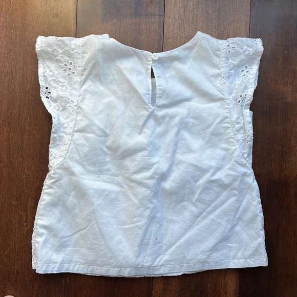 Cat & Jack Girls Eyelet Top - Picture 2 of 3